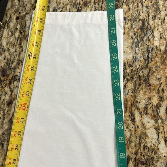 Wynne Layers Ivory Pleated Front High Rise Tapered Leg Pants Size L - Picture 9 of 10